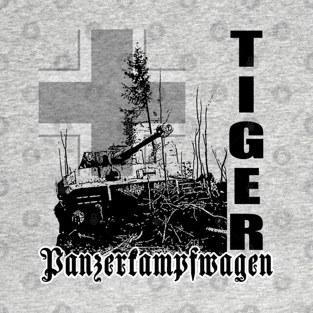 tiger tank Panzerkampfwagen by hottehue